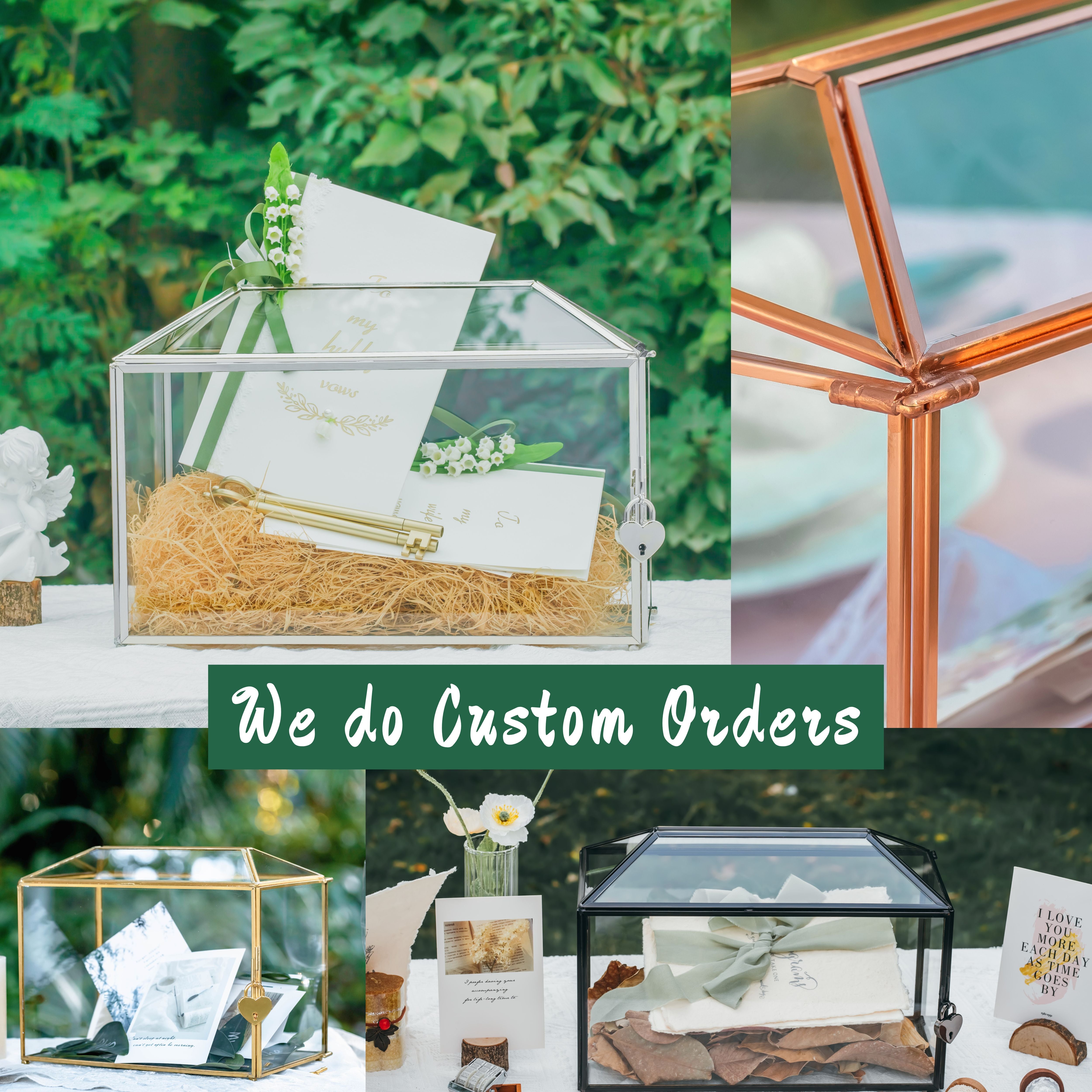 I accept custom orders for Geometric Glass  Box, Frame, Terrarium - NCYPgarden