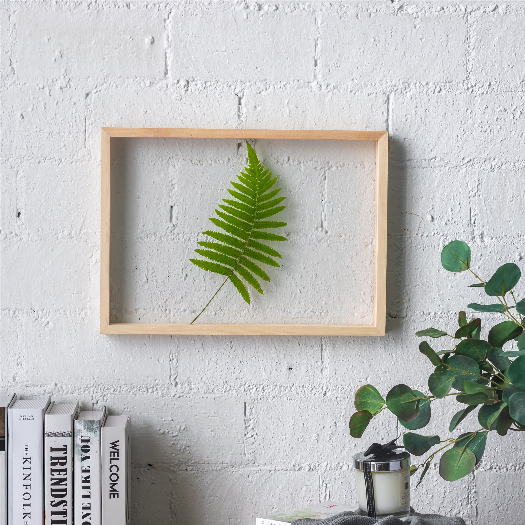 NCYP Handmade 5' 20" A3 A4 Large Tabletop Wall Hanging Natural Wood Acrylic Artwork  Floating Frame - NCYPgarden