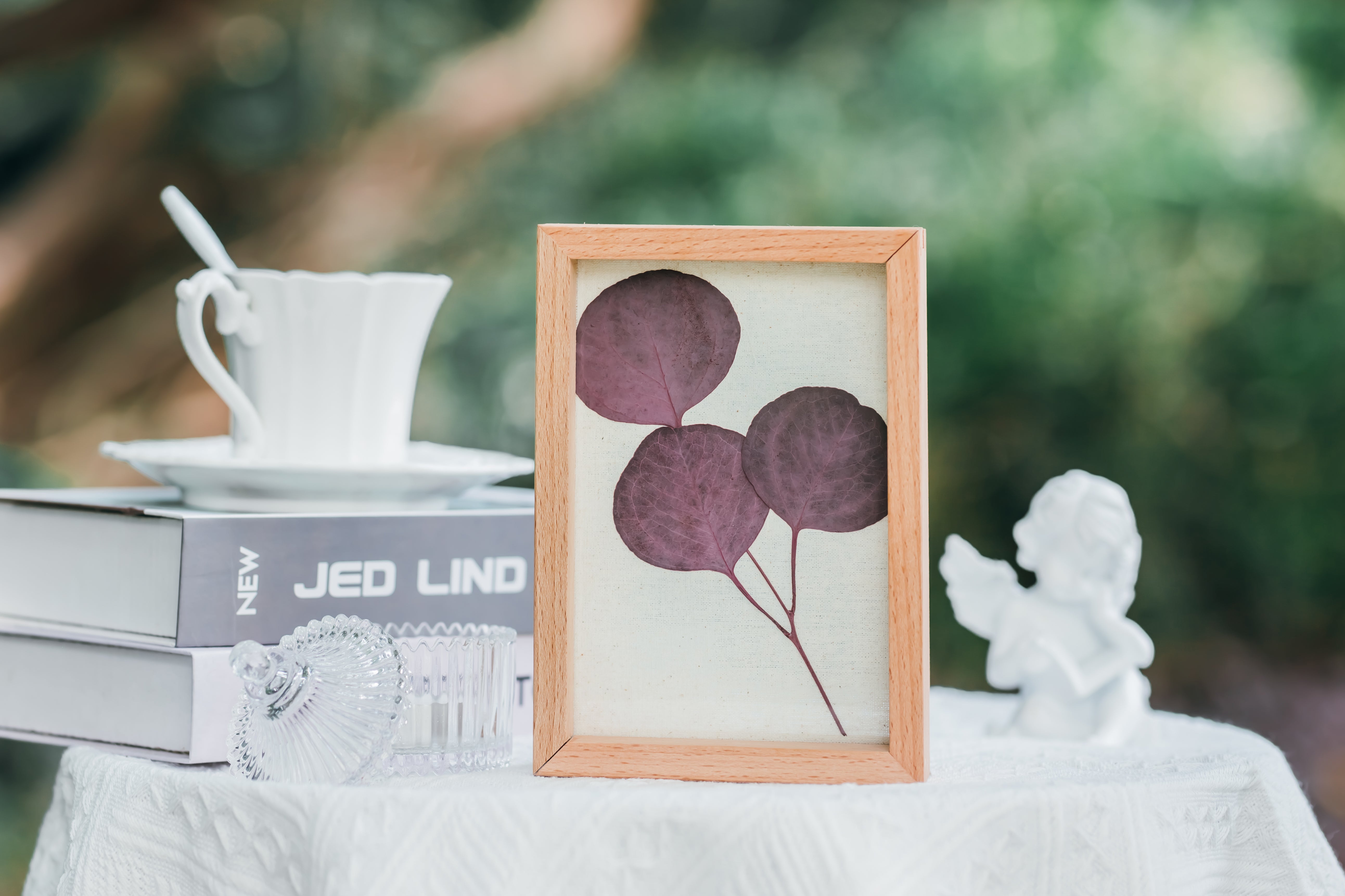 NCYP Handmade Personalized Tabletop Wall Hanging Natural Wood Glass Floating Frame for  Photo - NCYPgarden