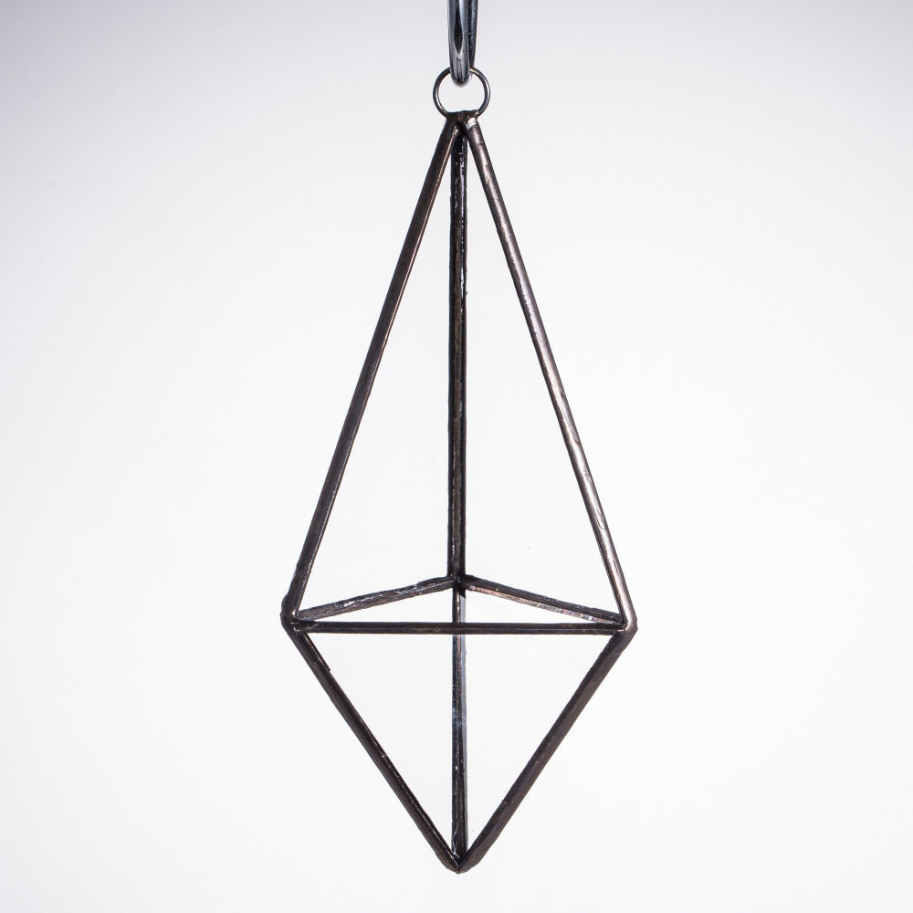 Handmade Hanging Mini Triangular Glass Geometric Terrarium for Fern Moss Succulent Airplants - NCYPgarden